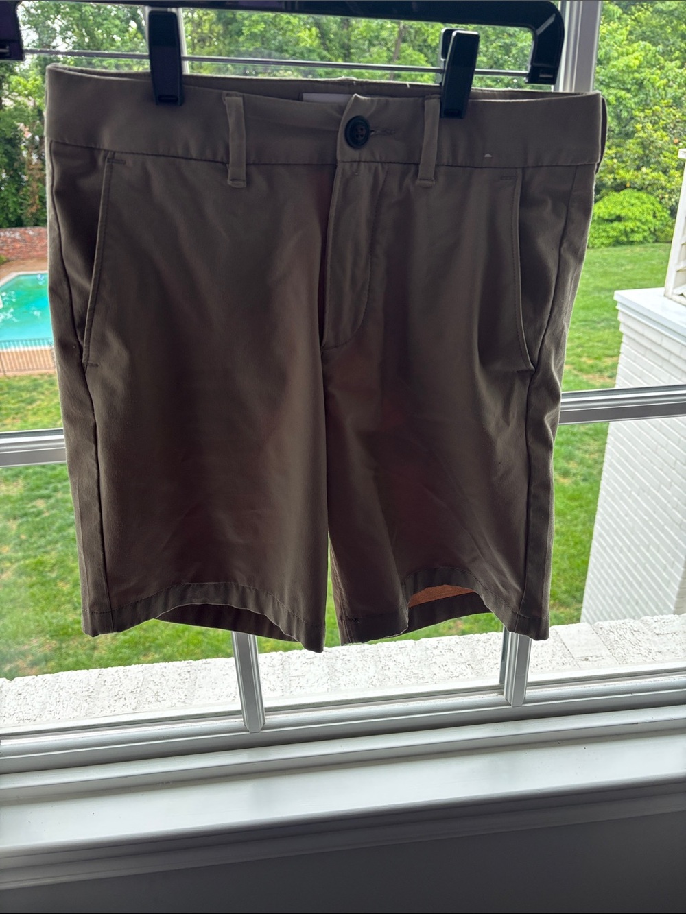 Abercrombie kids performance chino shorts